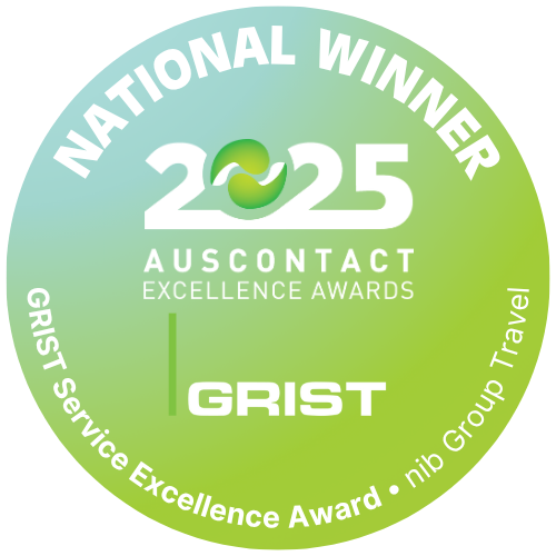 Auscontact award winner 2024 badge