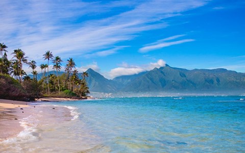 A beach in Hawaii